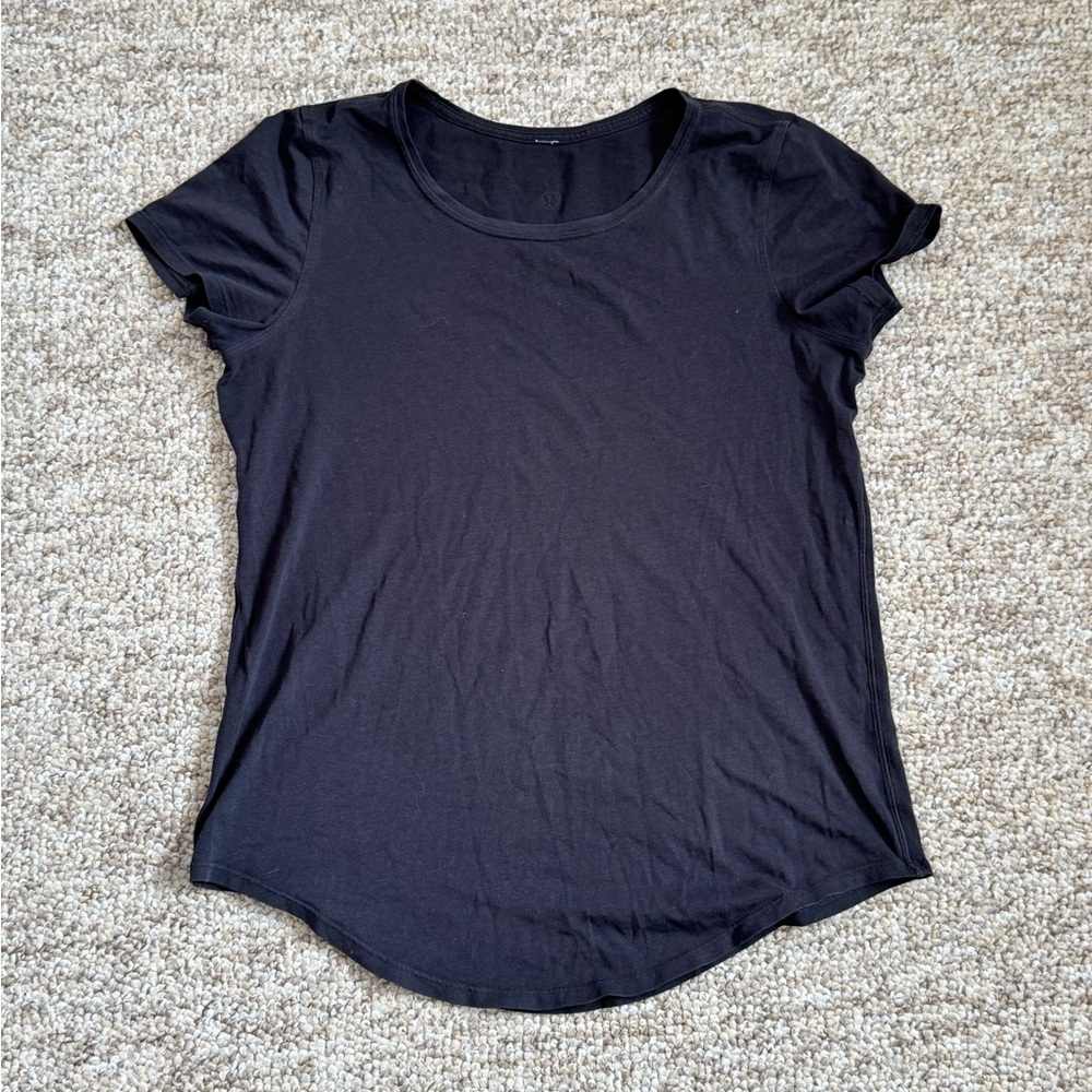 lululemon athletica love Crewneck Black Short Sleeve Top